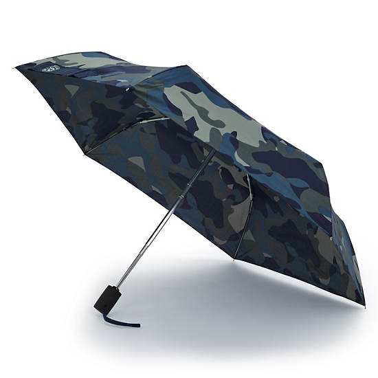 Kipling New Printed Umbrella Auto Open Aksesuar Gri Camo | TR 1504WN